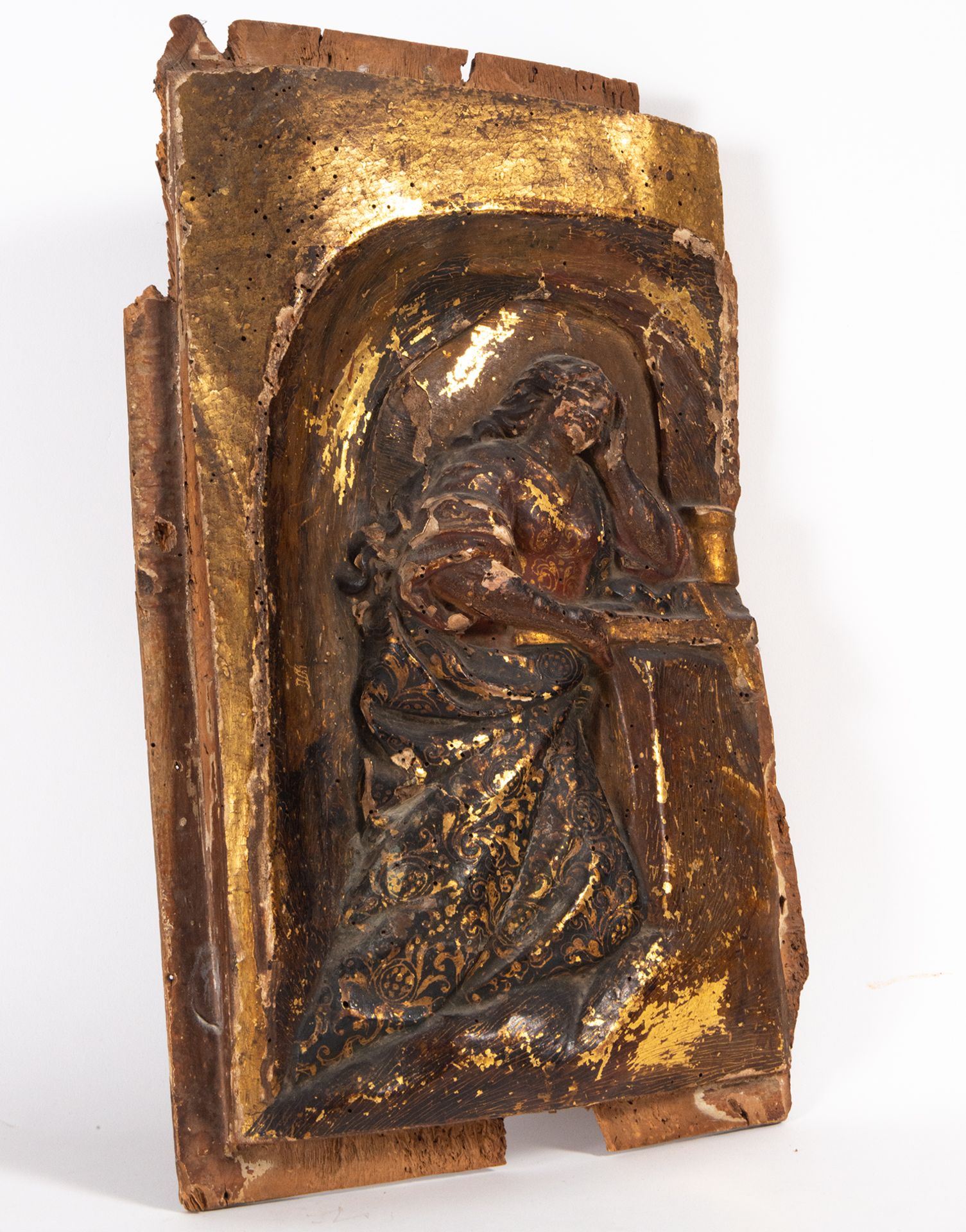 Altar element with relief of Penitent Magdalena, 16th century - Image 5 of 6