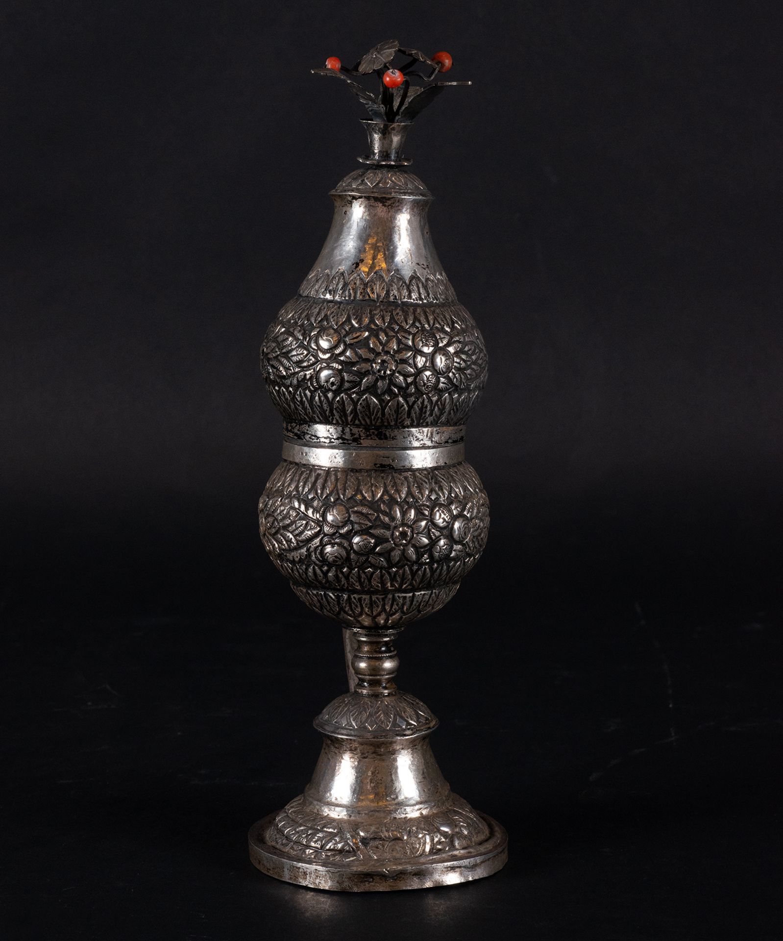 Chocolate cup in solid silver, Trapani, Sicily, Italian work of the 18th century
 - Image 6 of 8