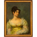 Portrait of Lady, Manuel de la Rosa, 19th century Spanish school