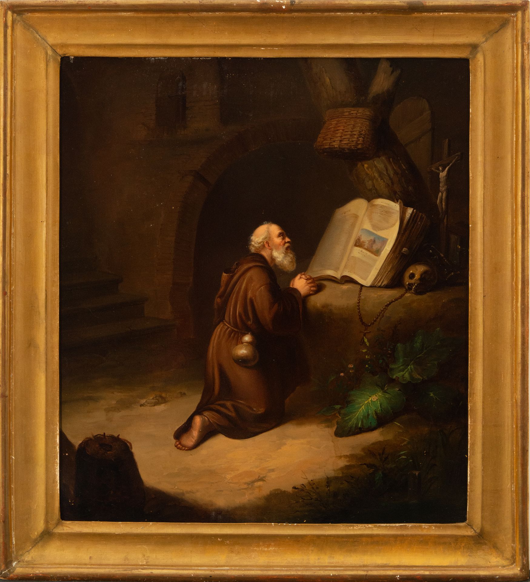 Saint Francis in Prayer, Italian school of the 18th and 19th centuries