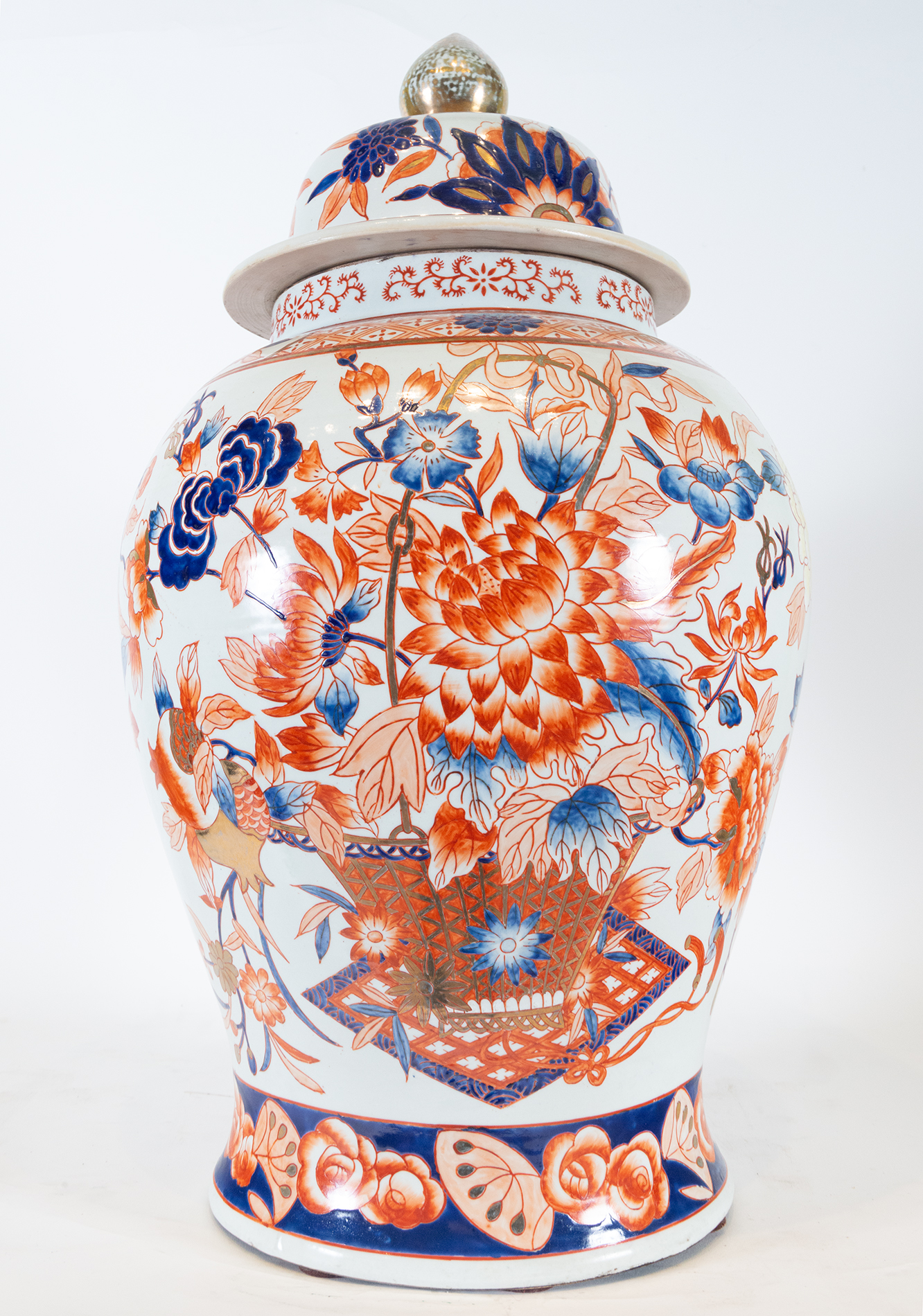 Elegant pair of Imari porcelain bowls, Chinese work from the 19th - 20th century - Image 3 of 5
