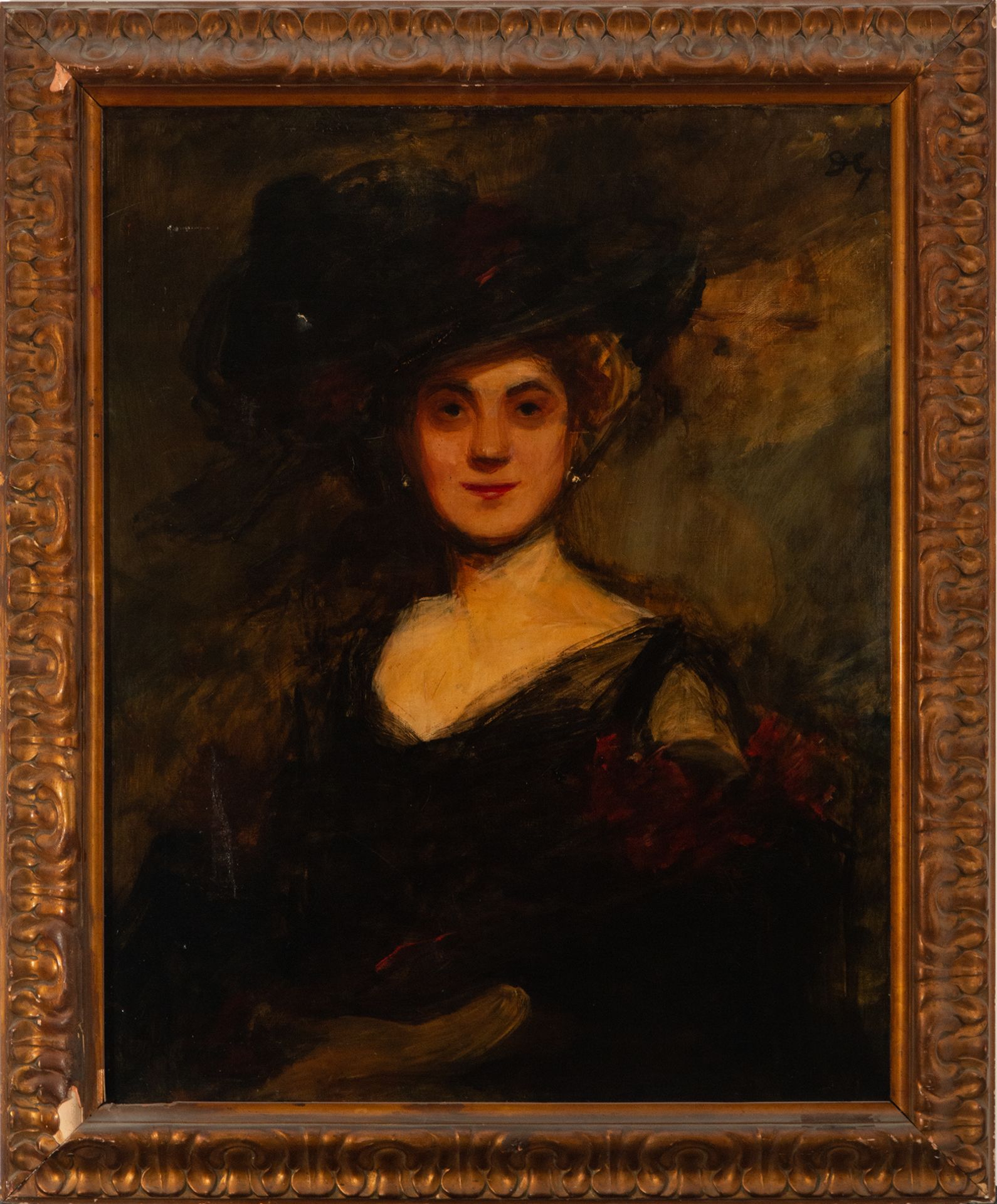 Lady with Headdress, 19th century European school