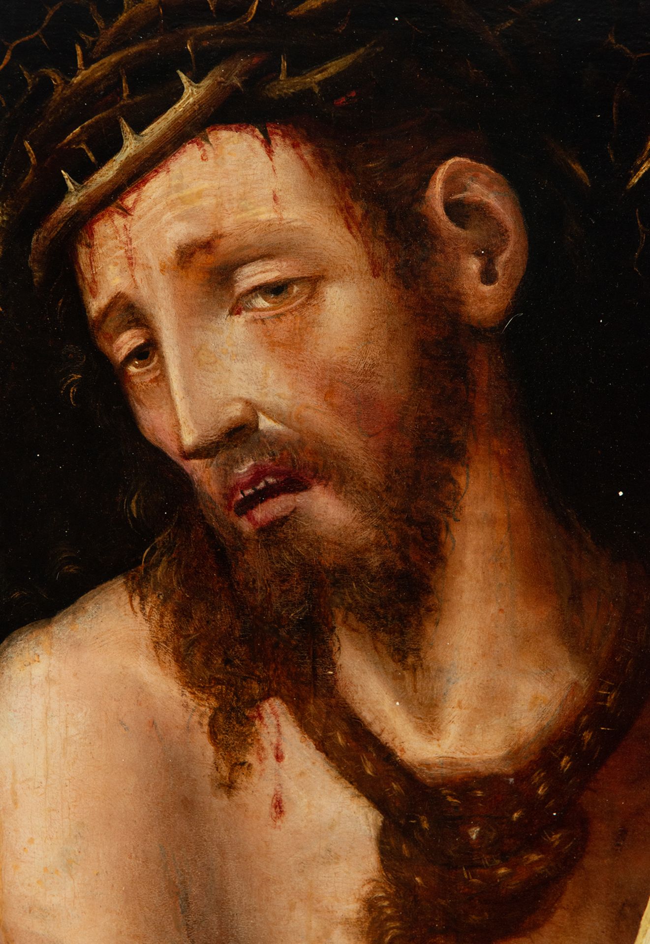 Christ Ecce Homo, follower of Luis de Morales, 16th century Spanish school