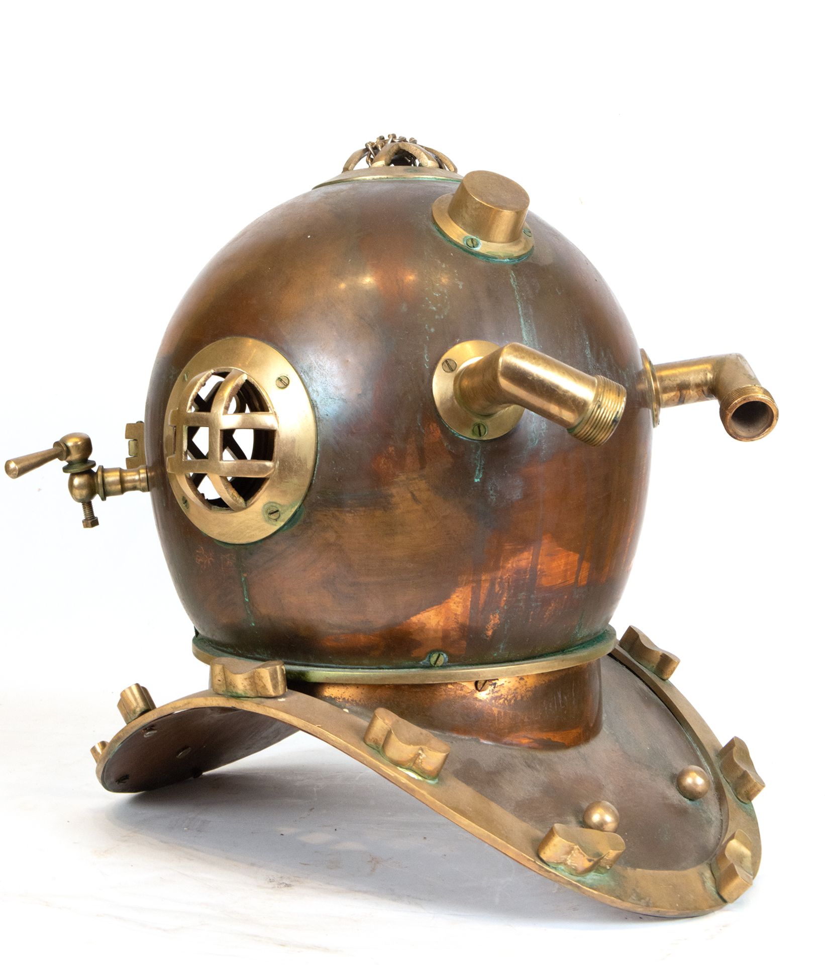 Rare Solid Bronze Diver's Helmet, Italy or England, late 19th century - early 20th century - Image 5 of 5