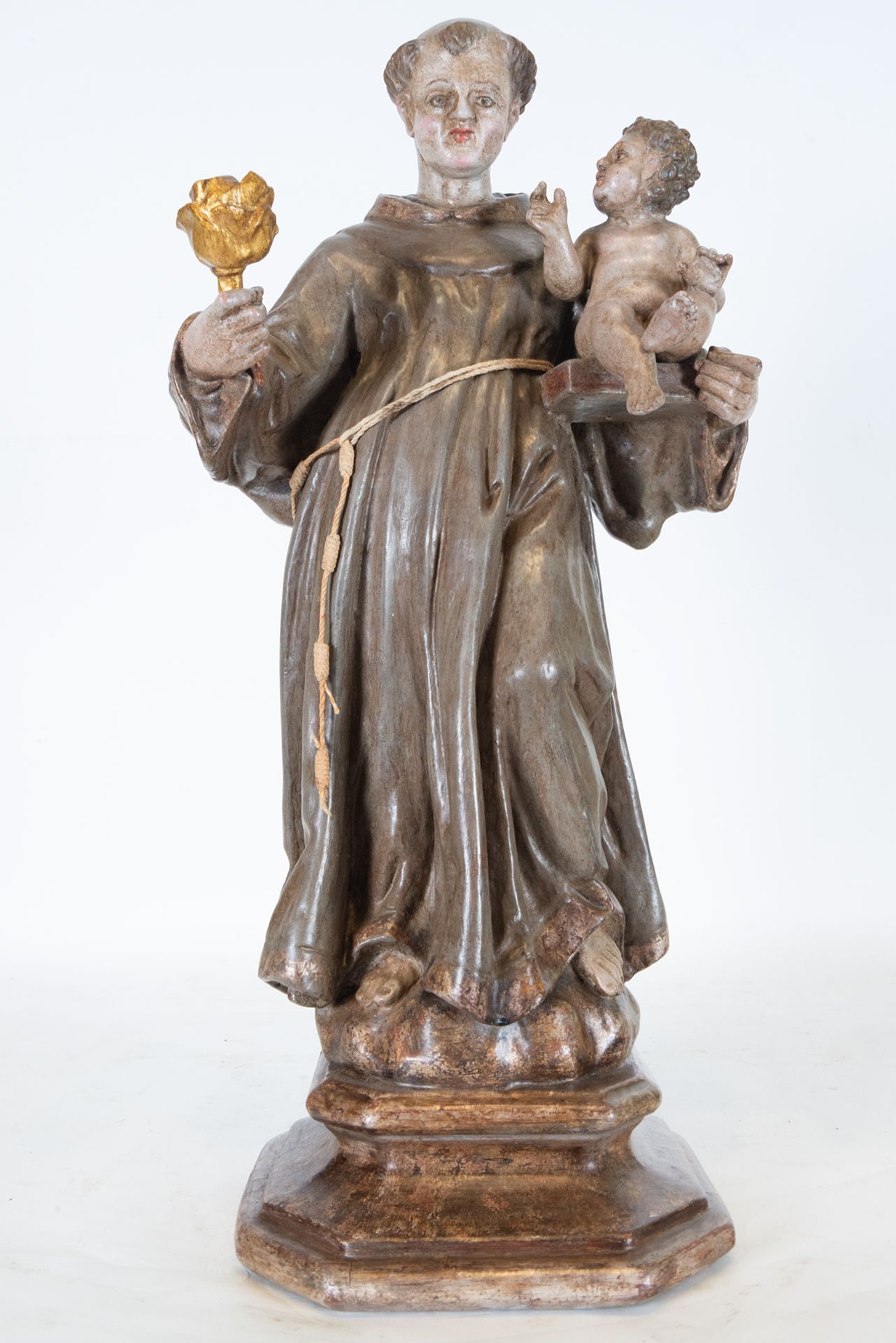 Saint Anthony with the Child Jesus in Arms, Catalan school of the 18th century