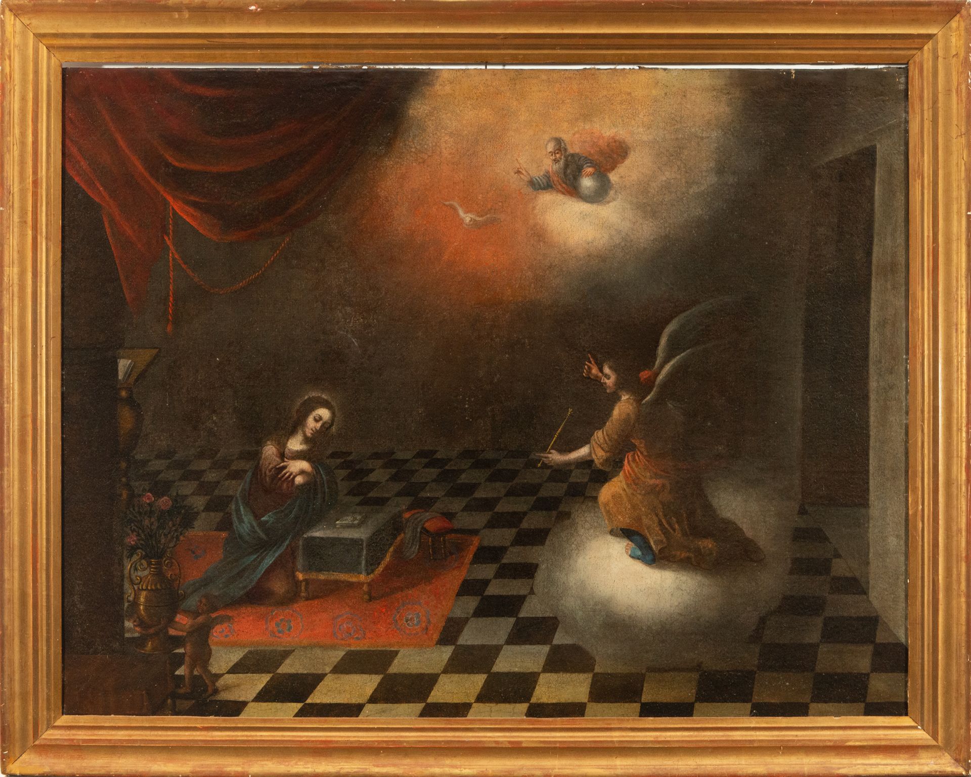 The Annunciation of Mary, Andalusian school from the early 17th century