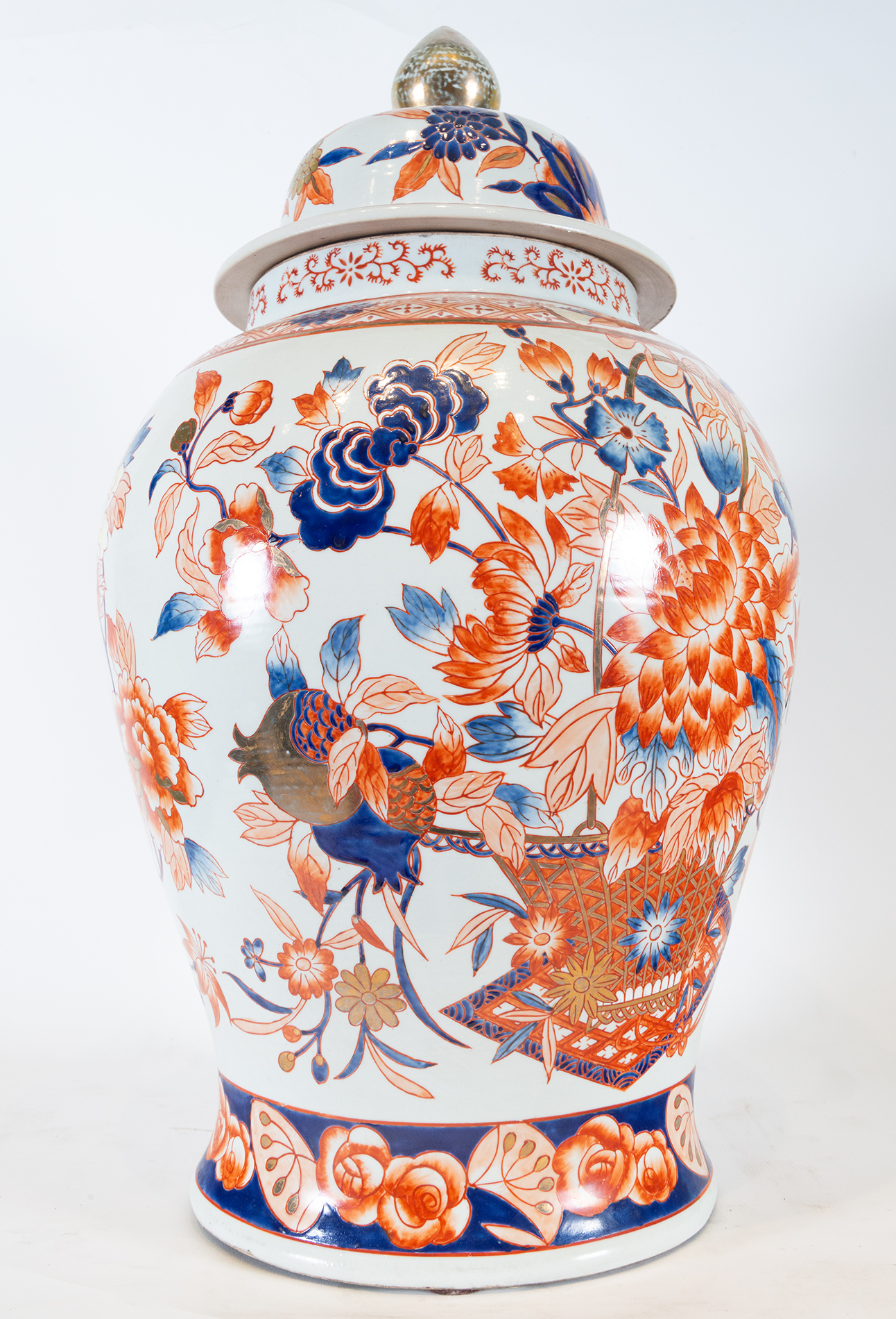 Elegant pair of Imari porcelain bowls, Chinese work from the 19th - 20th century - Image 4 of 5