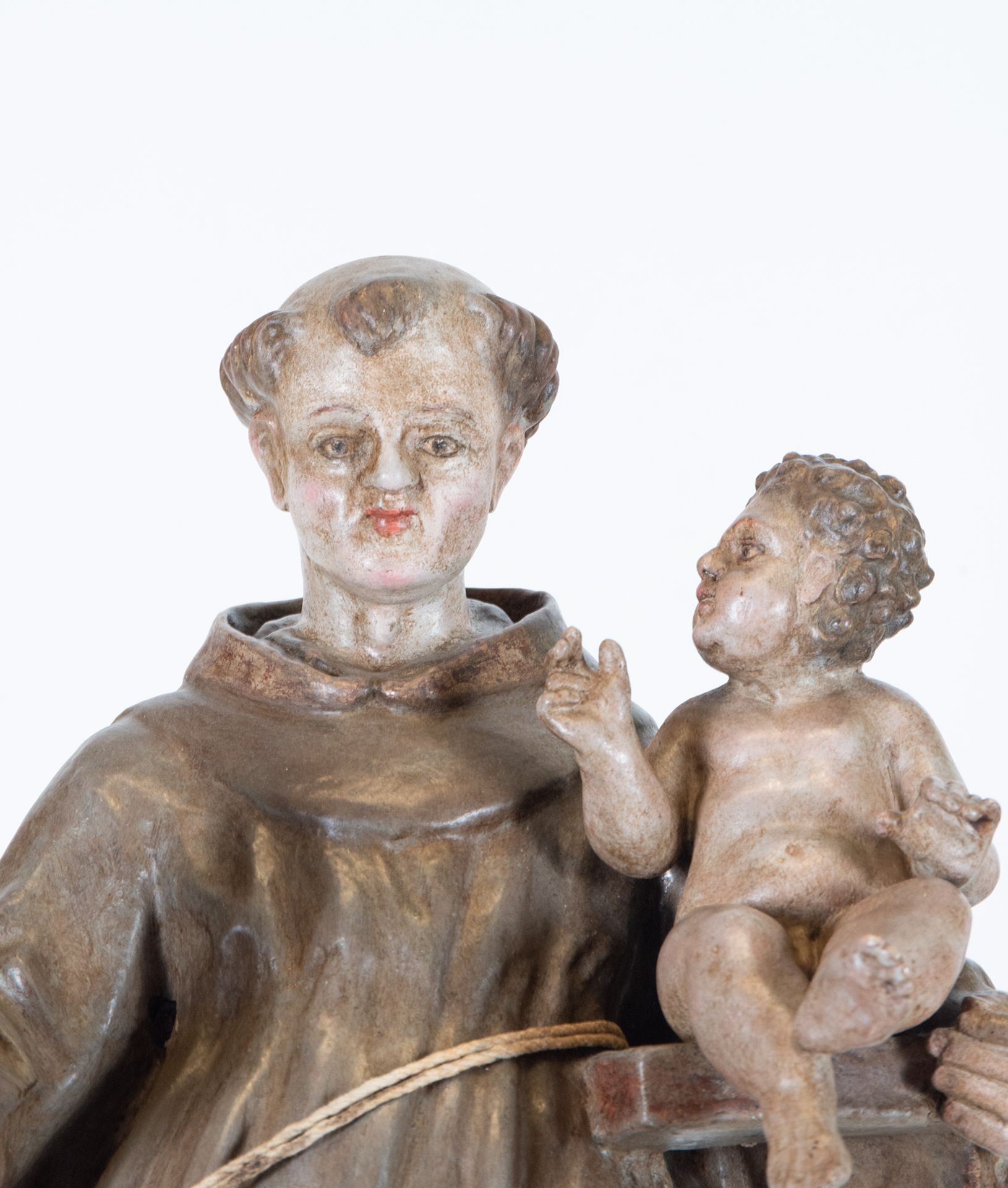 Saint Anthony with the Child Jesus in Arms, Catalan school of the 18th century - Image 2 of 5