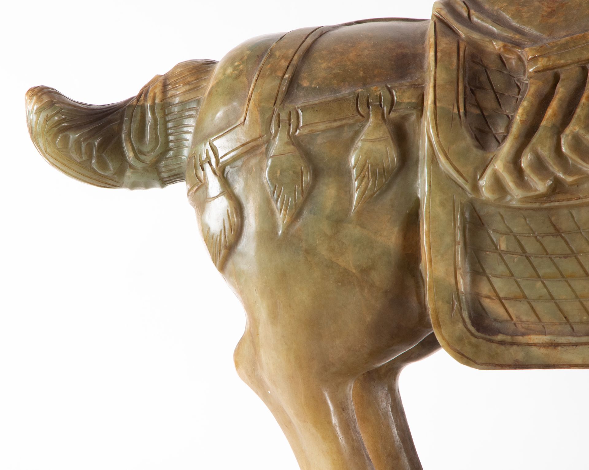 Important Chinese Horse in Jade, XIX - XX centuries - Image 3 of 10