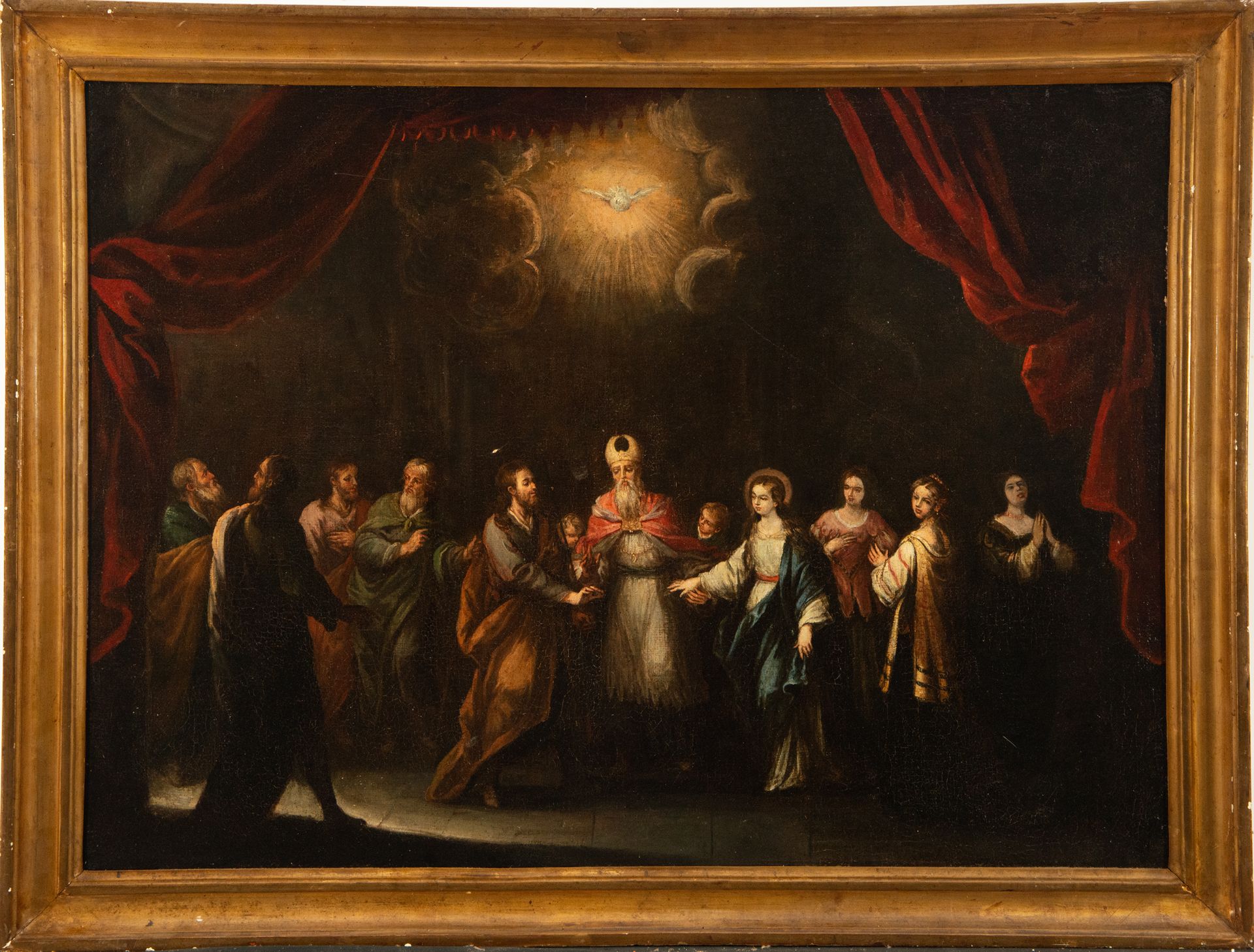 The Marriage of Mary, manner of Juan ValdŽs Le‡l, Sevillian school of the 17th century