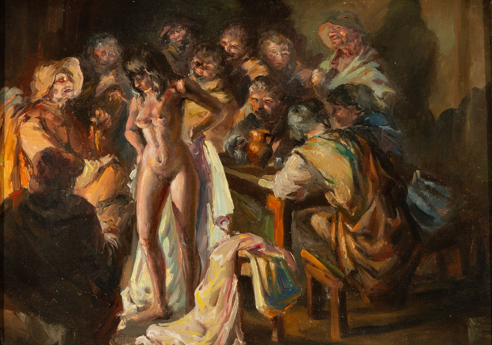 Nude woman dancing, 20th century European Post-Impressionist school - Image 2 of 4