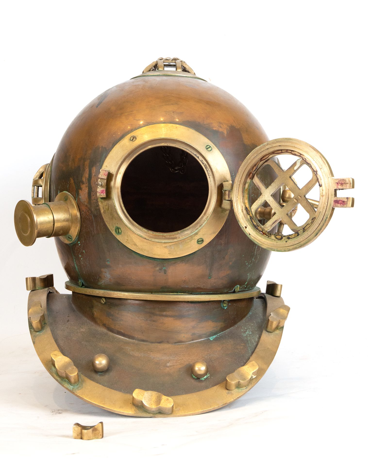 Rare Solid Bronze Diver's Helmet, Italy or England, late 19th century - early 20th century - Image 2 of 5