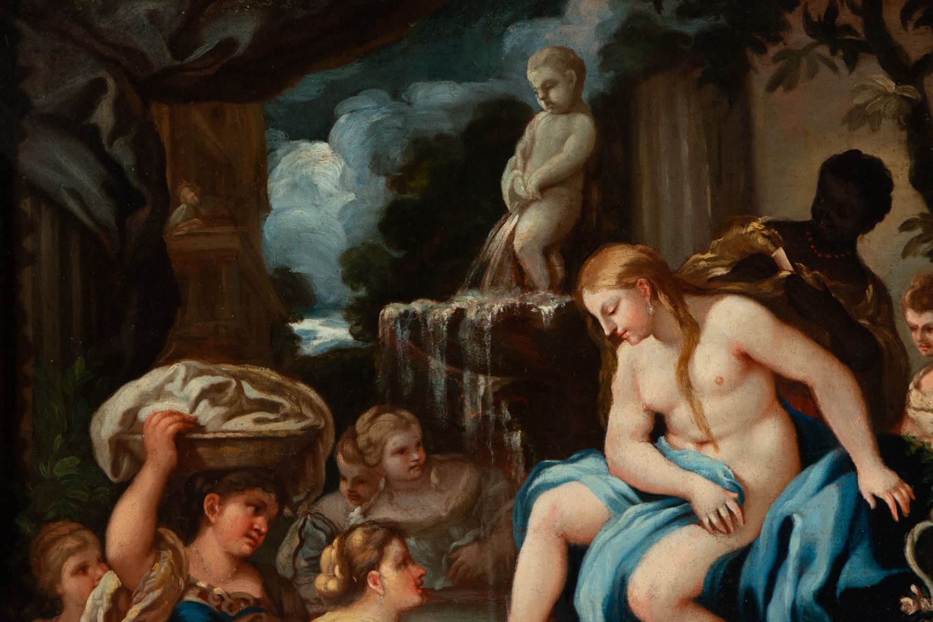 The Bath of Venus, Attributed to Luca Giordano, 17th century Italian school - Image 4 of 7