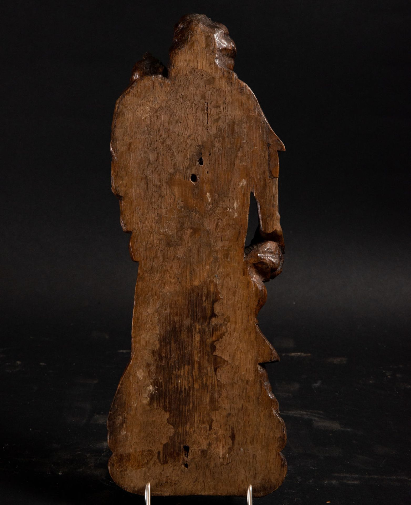 Important German Baroque Madonna and Child in Oak wood, Cologne, 16th - 17th centuries - Bild 5 aus 5