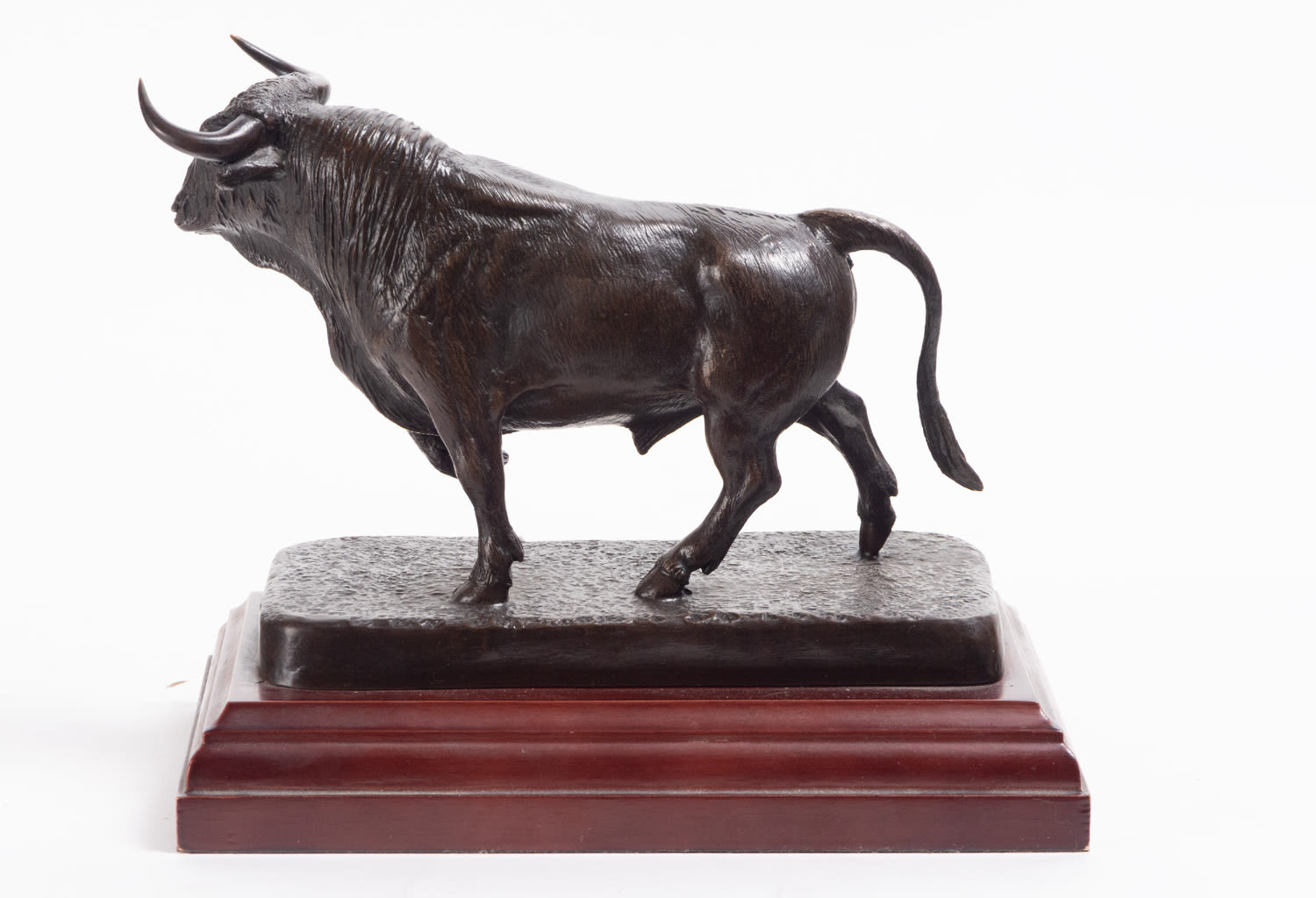 Domecq fighting bull in patinated bronze, 20th century - Image 5 of 5