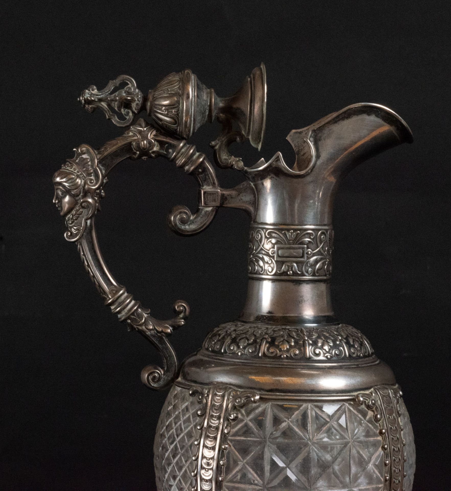 Italian Wine Jug in 800 silver, early 20th century - Image 7 of 10