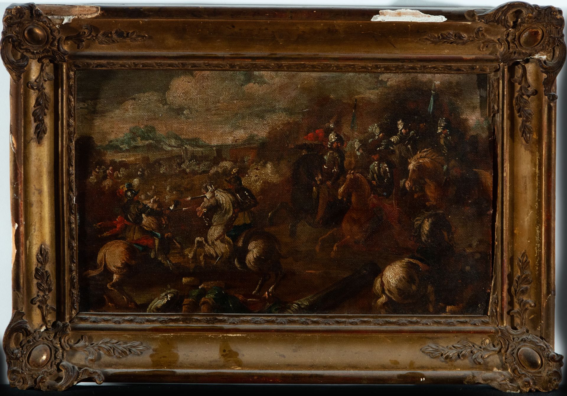Cavalry Charge, Battle scene, Italian or Austrian school, 18th century