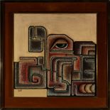 Abstract Composition with Eye, Miguel Fern‡ndez Valdivieso, Spanish school of the 20th century