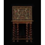 Important Mexican Colonial Cabinet in Polychrome Wood, New Spanish work from the 17th - 18th century