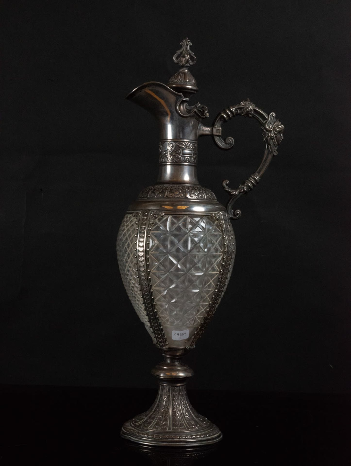 Italian Wine Jug in 800 silver, early 20th century - Image 2 of 10