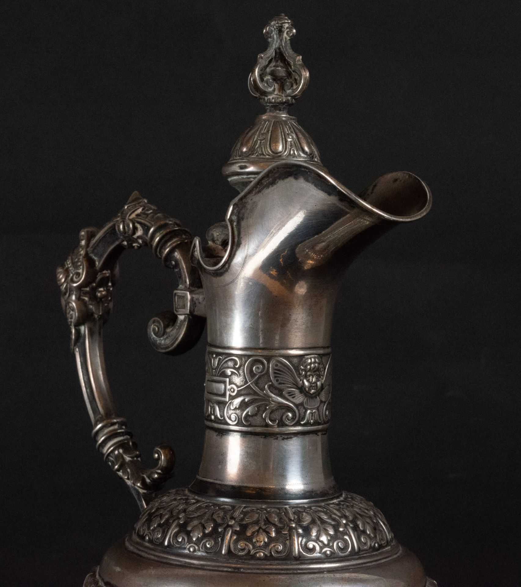 Italian Wine Jug in 800 silver, early 20th century - Image 6 of 10