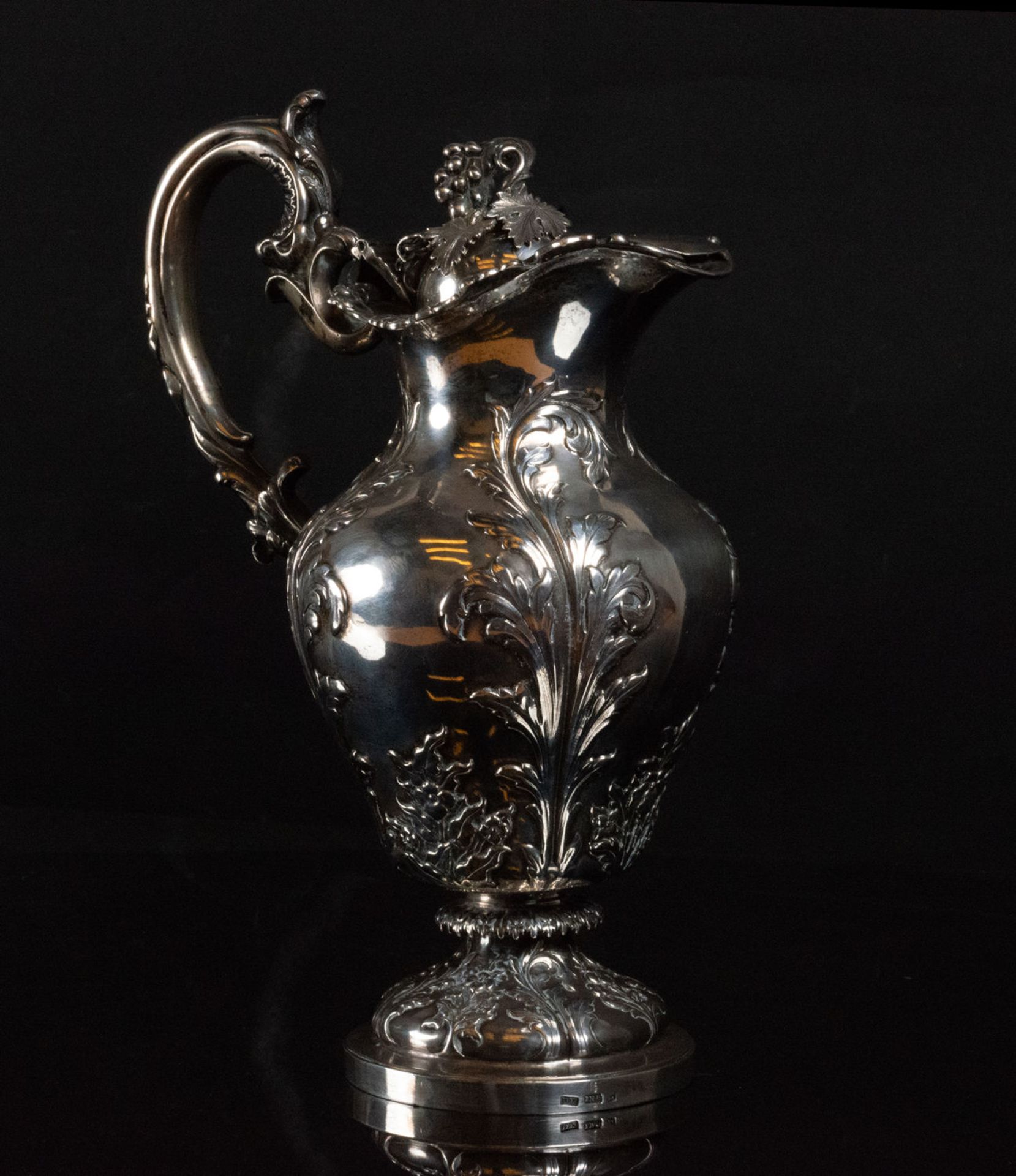 Wine Jug in Solid Portuguese Silver 925, 19th century - Image 3 of 7
