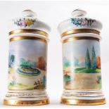 Pair of German Porcelain Jars Meissen type, 19th century