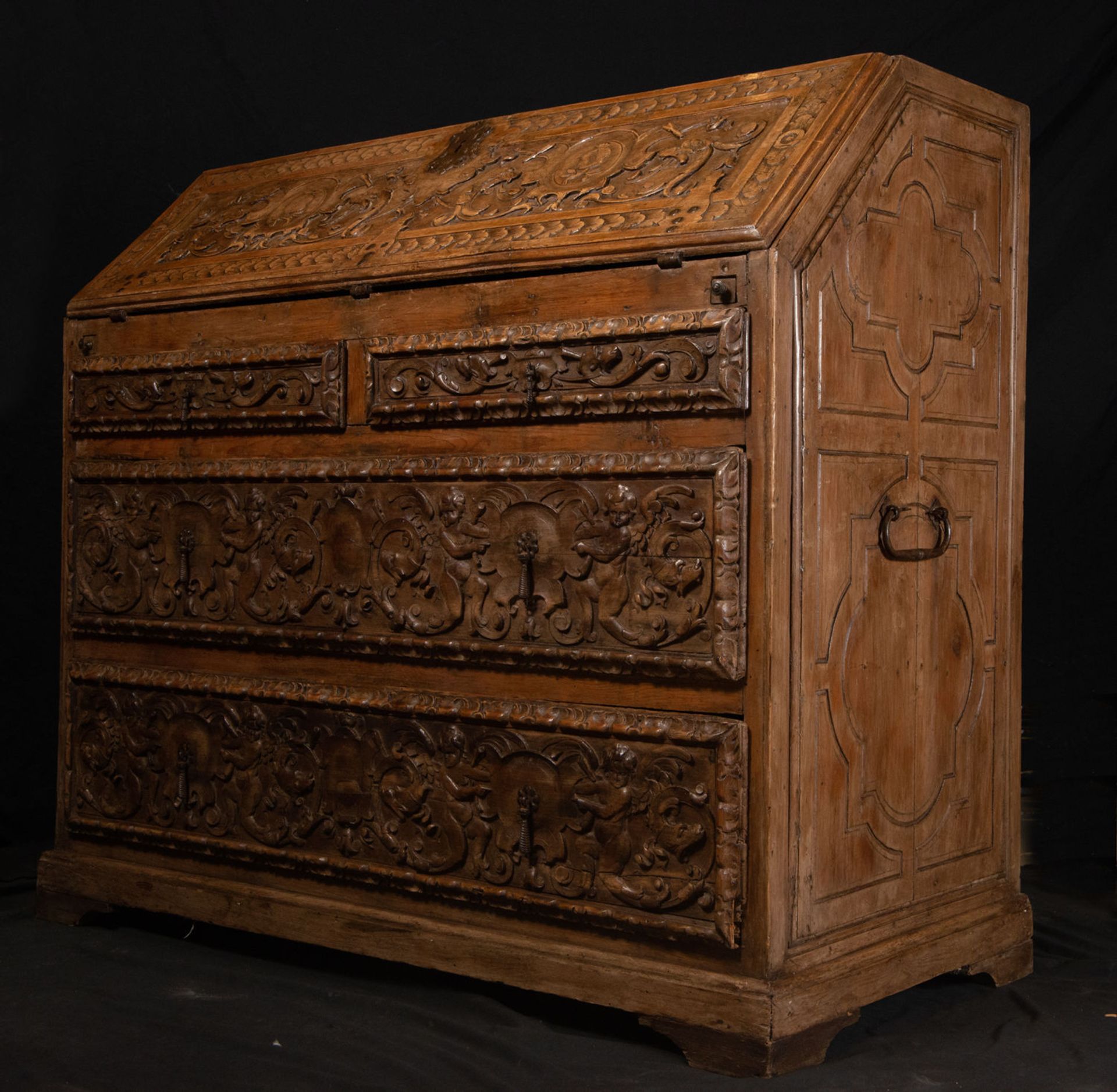 Exceptional Plateresque Desk Cabinet, Spanish Renaissance school of the 16th century - Image 7 of 9