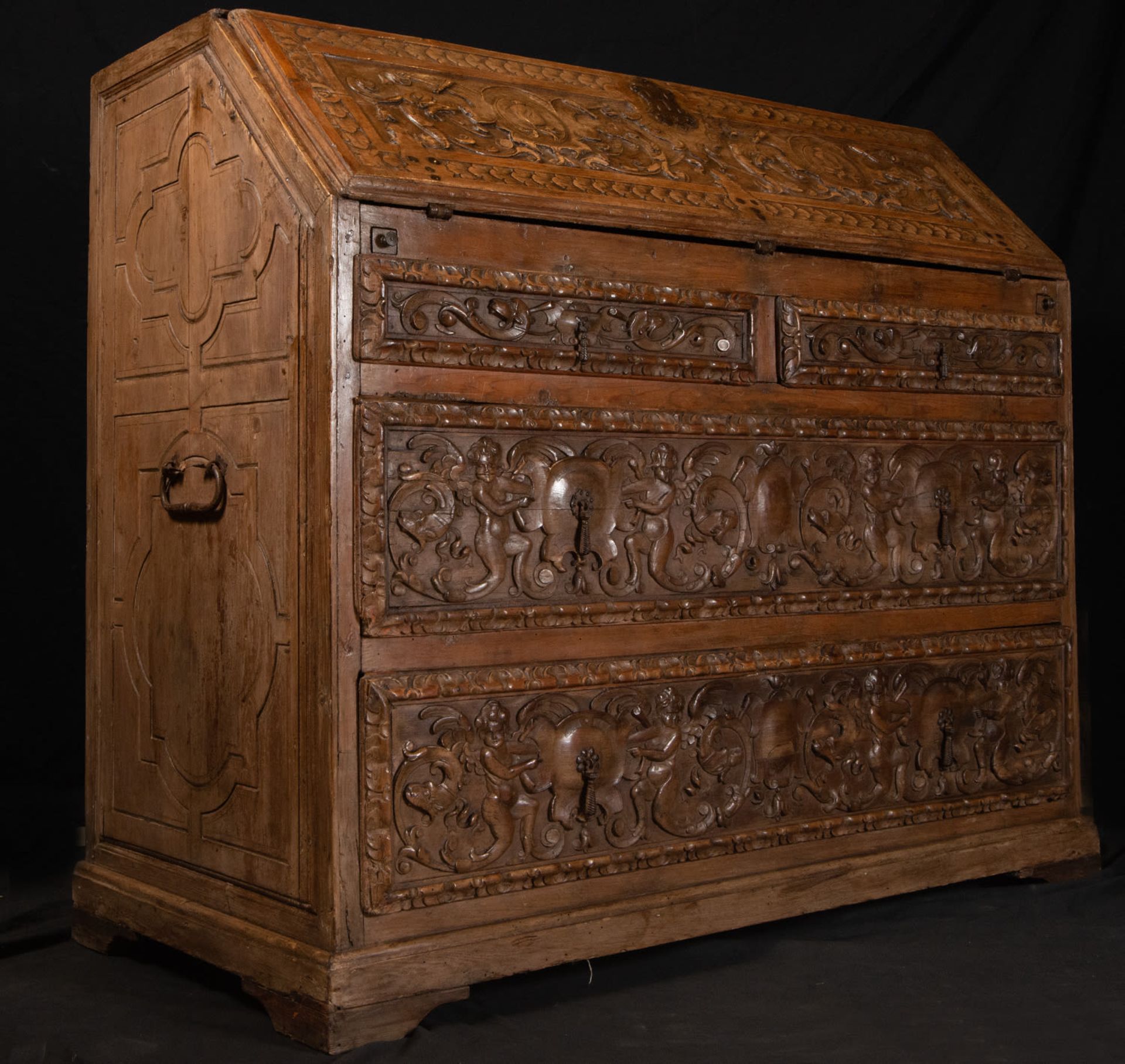 Exceptional Plateresque Desk Cabinet, Spanish Renaissance school of the 16th century - Image 8 of 9