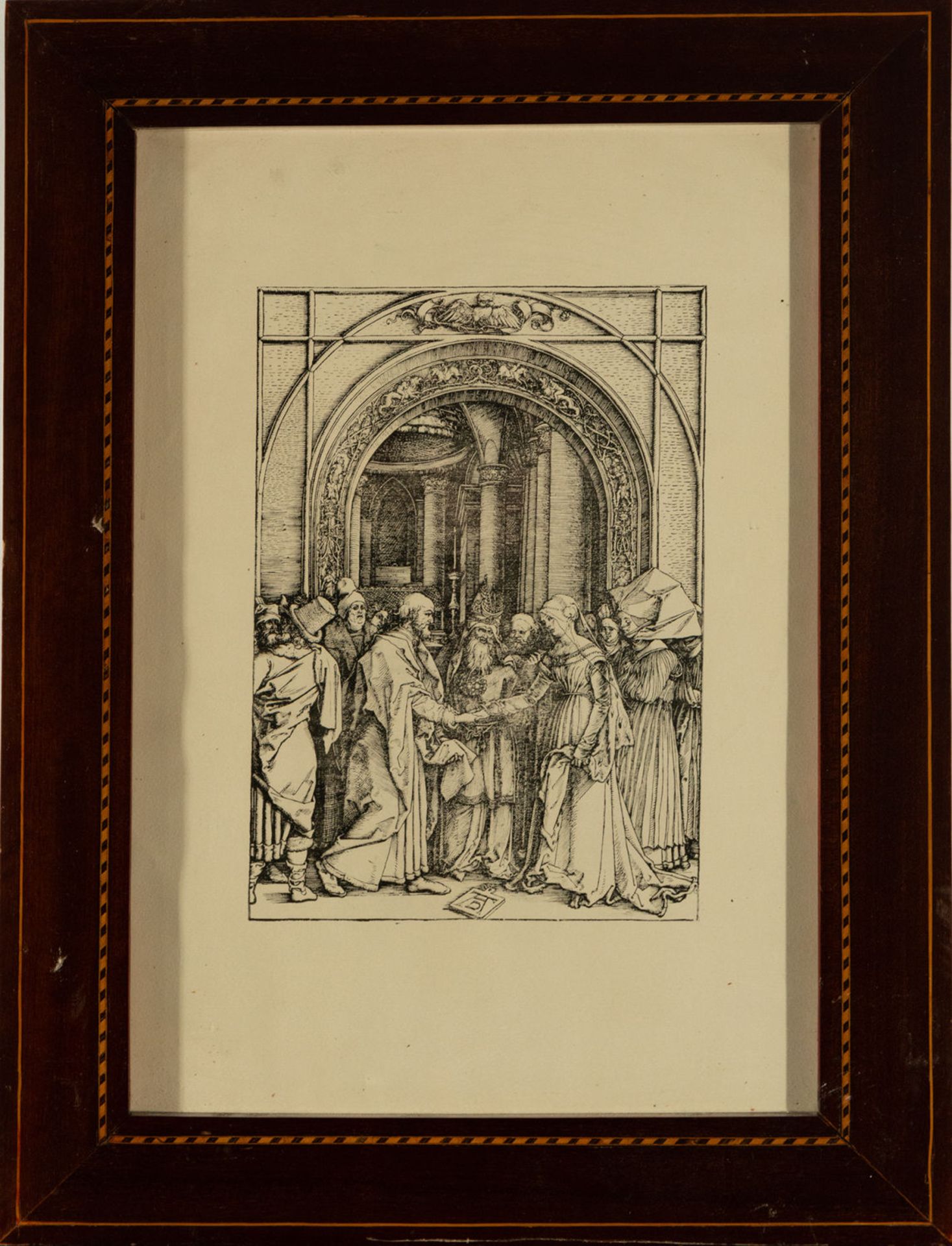 "The Marriage of Mary" and "Adoration of the Kings", Pair of Engravings after plates by Albrecht DŸr - Bild 6 aus 8