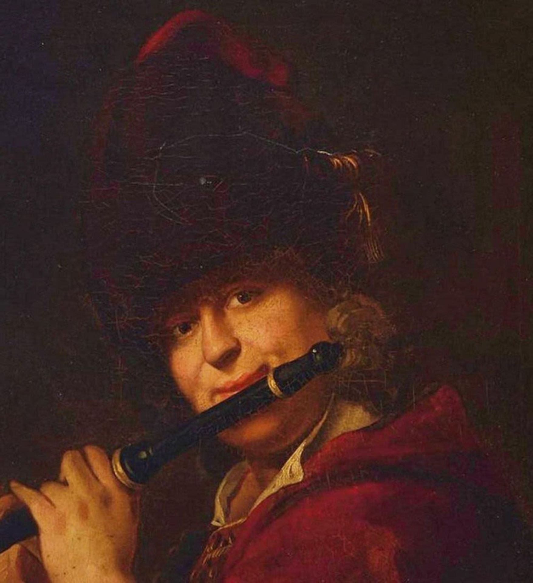 Flutist, Kark Richter, 19th century German school - Bild 2 aus 4