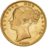 1848 Gold Sovereign Good fine (AGW=0.2355 oz.)