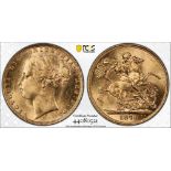 1876 Gold Sovereign PCGS MS64 #44080521 (AGW=0.2355 oz.)