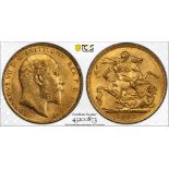 1907 Gold Sovereign PCGS MS62 #43200873 (AGW=0.2355 oz.)