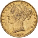 1864 Gold Sovereign Good very fine (AGW=0.2355 oz.)