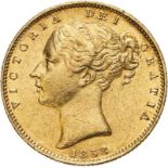 1858 Gold Sovereign Good very fine (AGW=0.2355 oz.)