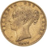 1844 Gold Sovereign Closer 4 4 About fine (AGW=0.2355 oz.)