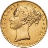 1862 Gold Sovereign Cleaned, good very fine (AGW=0.2355 oz.)