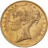 1842 Gold Sovereign Closed 2 Good fine (AGW=0.2355 oz.)
