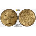 1843 Gold Sovereign PCGS AU55 #44080517 (AGW=0.2355 oz.)