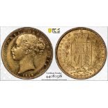 1850 Gold Sovereign PCGS AU55 #44080518 (AGW=0.2355 oz.)