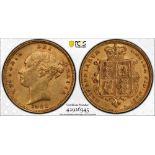 1883 Gold Half-Sovereign PCGS AU58 #42926345 (AGW=0.1176 oz.)