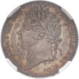 1821 Silver Sixpence NGC MS 65 #6318735-010