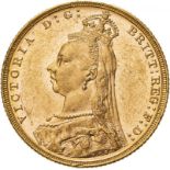 1892 M Gold Sovereign Extremely fine (AGW=0.2355 oz.)