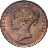 1858 Copper Penny No WW Uncirculated