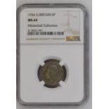 1936 Silver Sixpence NGC MS 64 #2118531-041