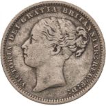1886 Silver Shilling Fine