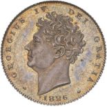 1826 Silver Sixpence Third Reverse Proof A/FDC
