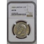 1928 Silver Halfcrown NGC AU 58 #6296885-008