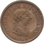 1806 Penny Bronze plated proof A/FDC